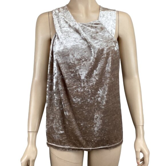 Porridge Jessie Velvet Sleeveless Top Size Medium Anthropologie Shimmer Stretch‎ - Picture 1 of 7
